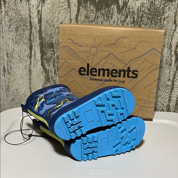 Elements Toddler Boys' Zaf Waterproof Rain Boot shark - Picture 3 of 4